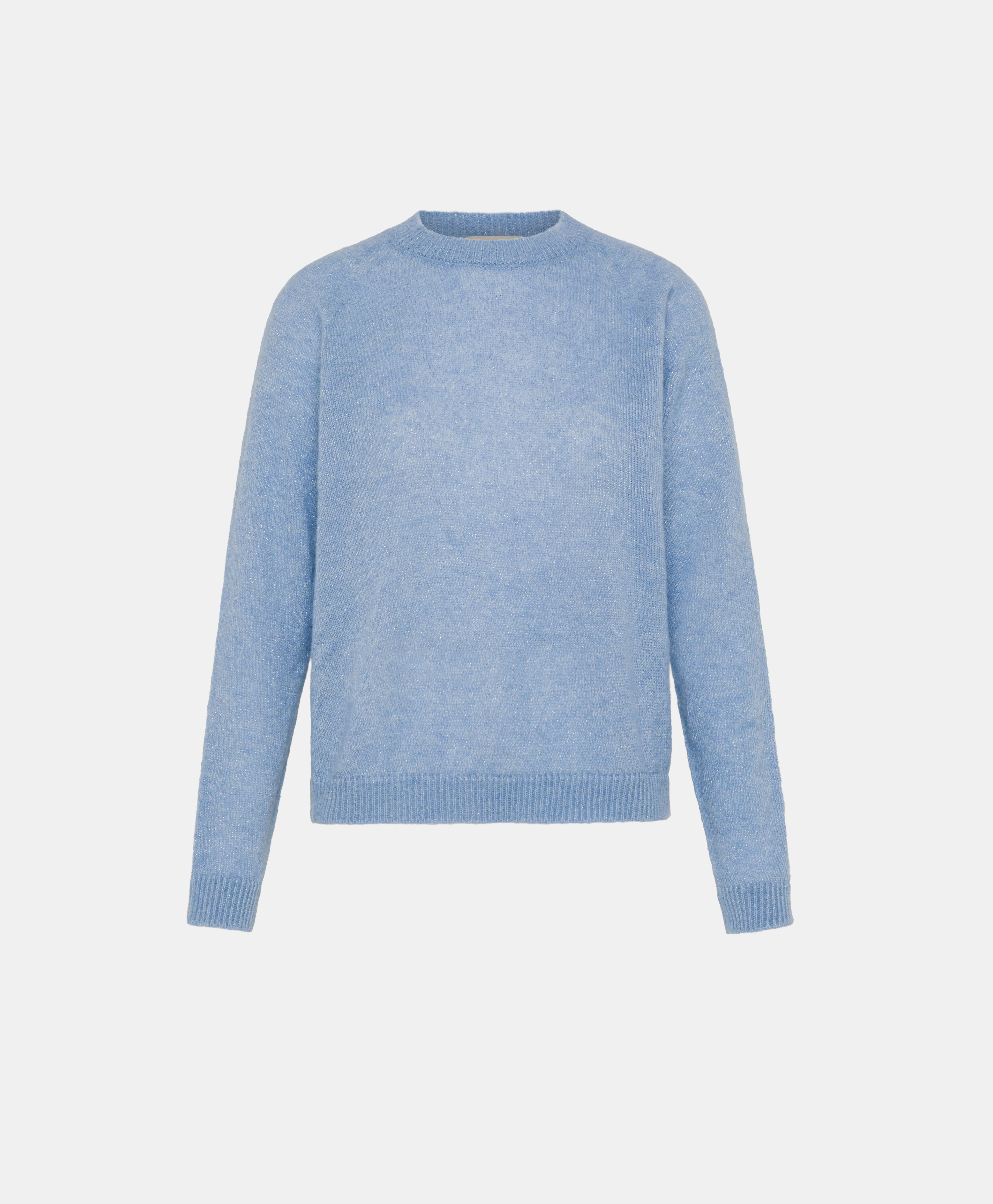 KYO SWEATER IN MOHAIR/LUREX BLEND - LIGHT BLUE - Momonì