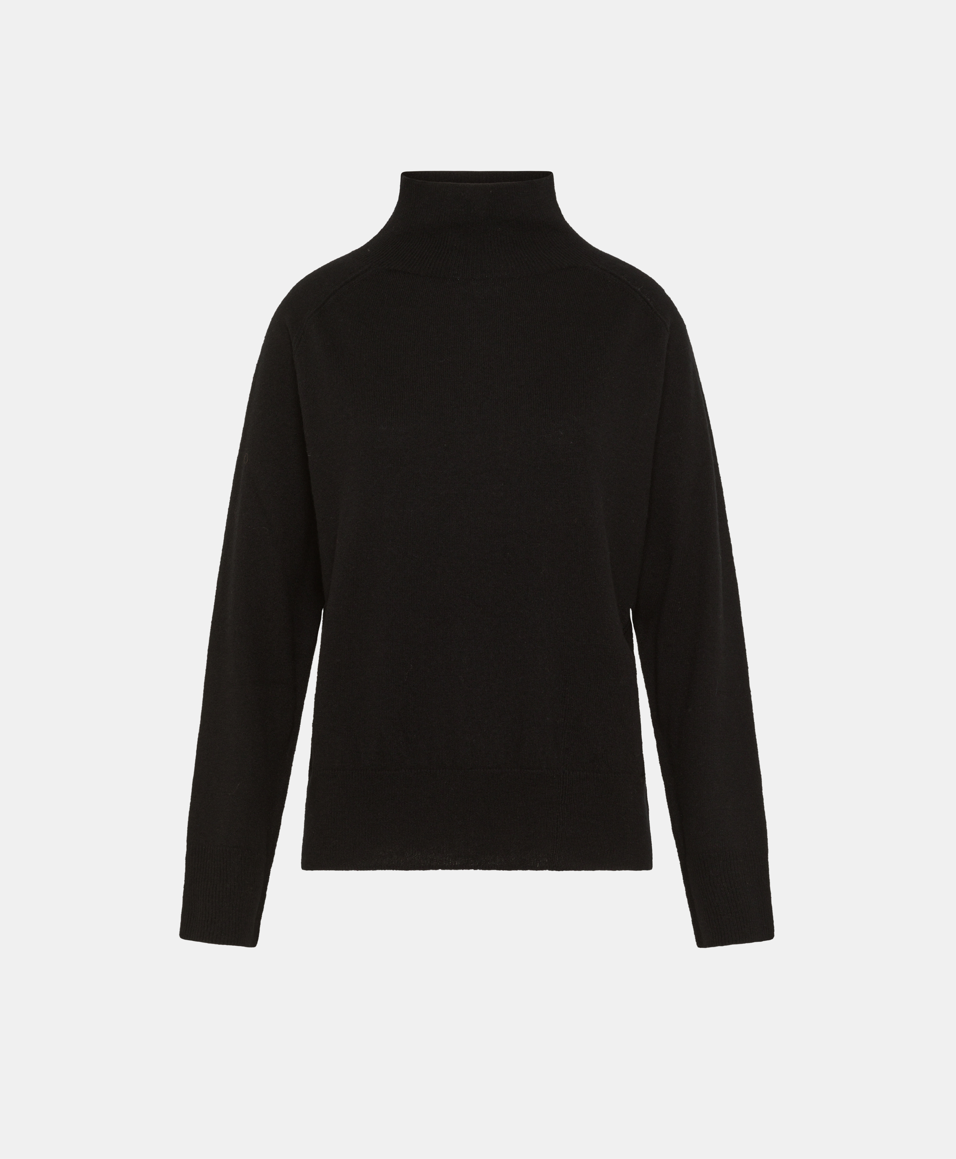 AMAYA SWEATER IN MERINO WOOL/CASHMERE - BLACK - Momonì