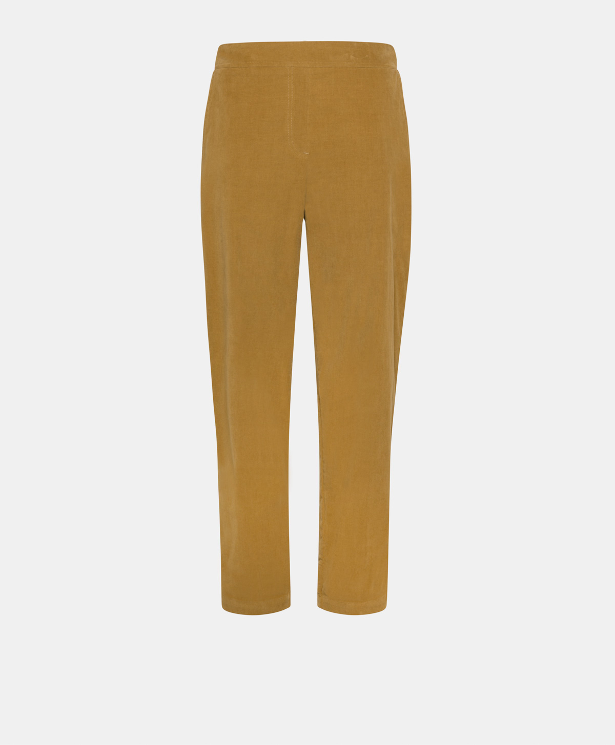 YOKO PANTS IN STRETCH NEEDLECORD - ALMOND - Momonì