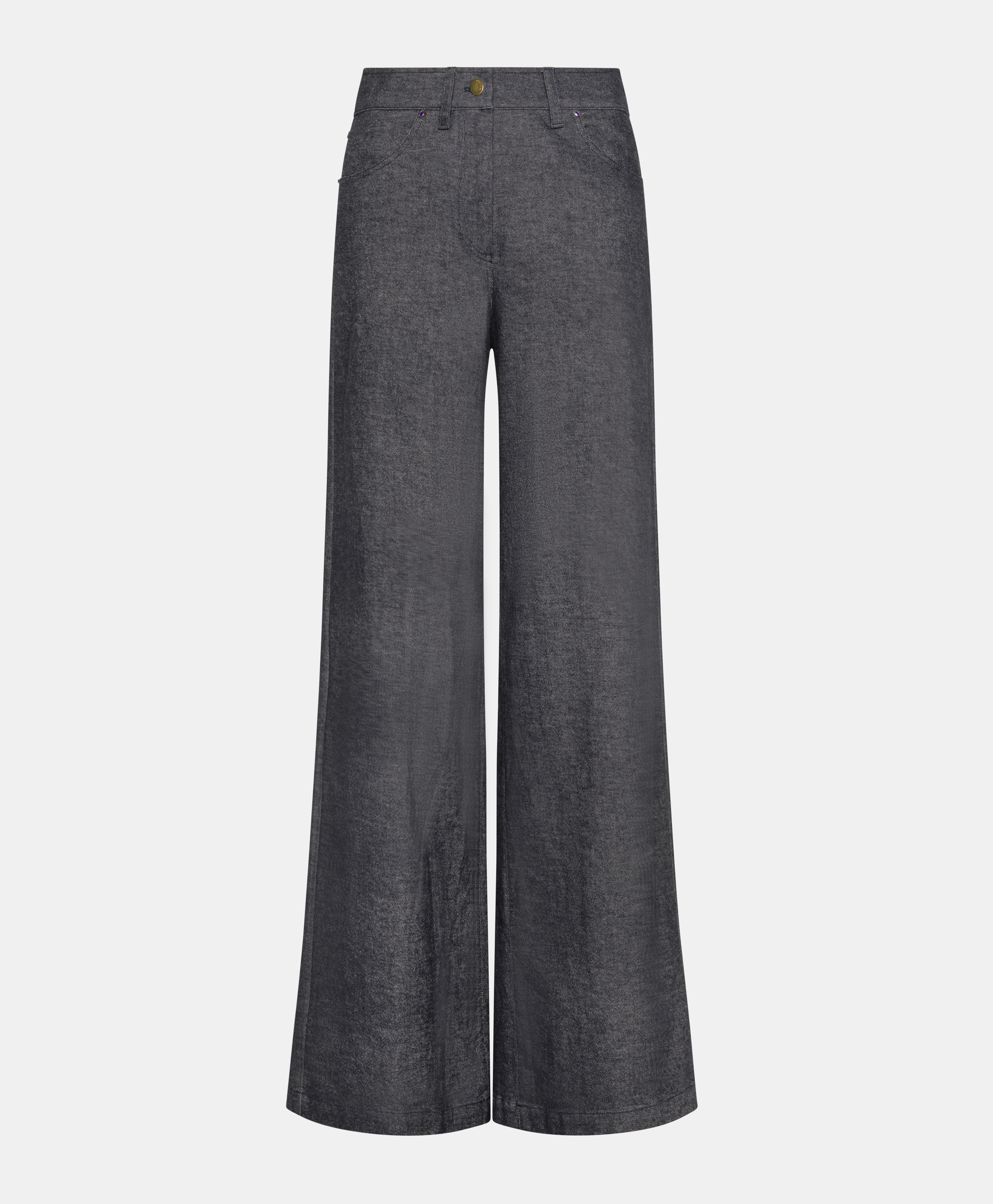 PANTALON GUSTAVE EN DENIM COTON LAINE STRETCH - BLEU JEAN - Momonì