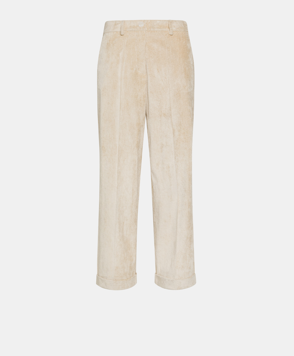 DANGO PANTS IN STRETCH CORDUROY - CREAM - Momonì