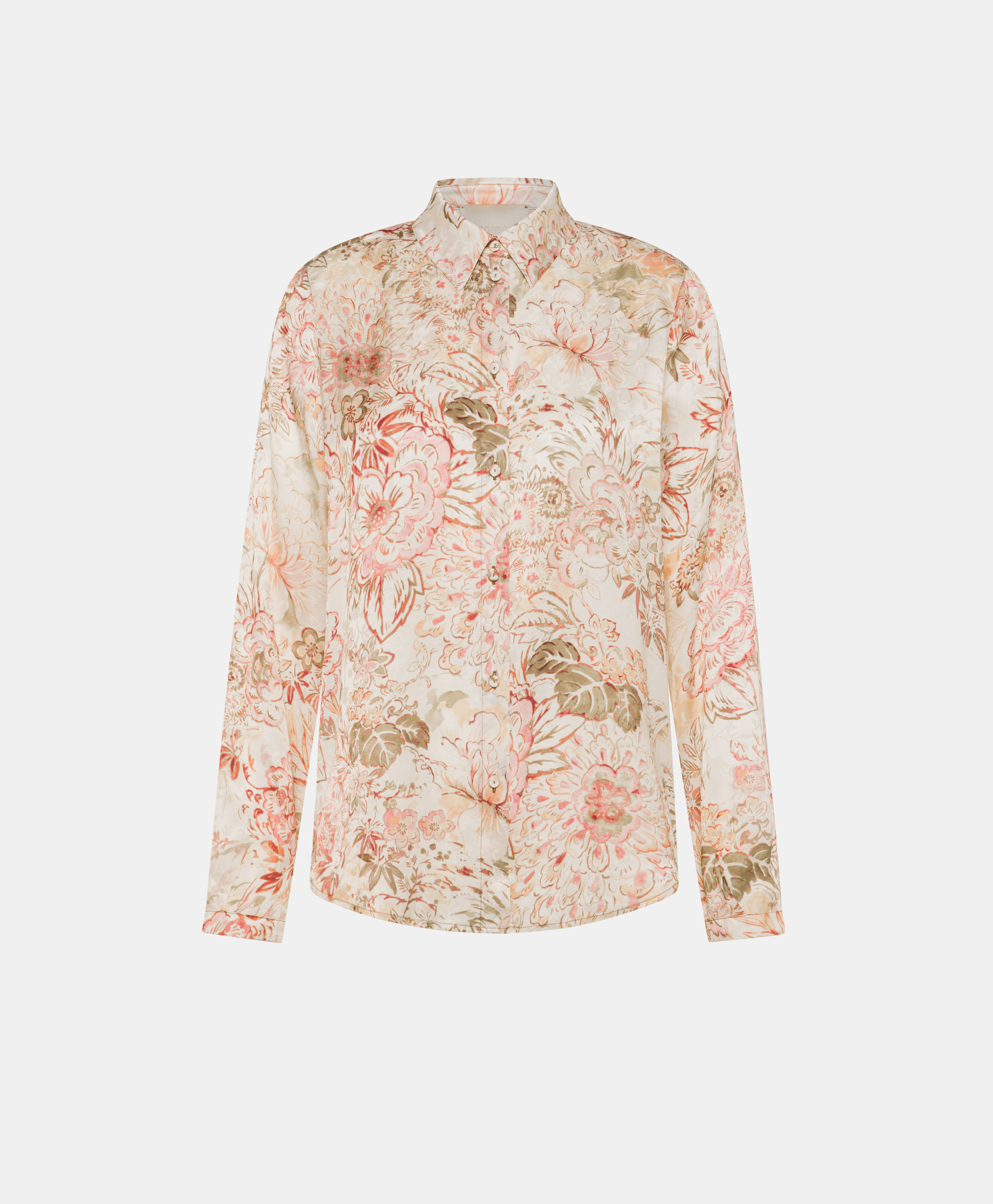 MEUDON SHIRT IN PRINTED JACQUARD VISCOSE - MULTICOLOR ROSE - Momonì