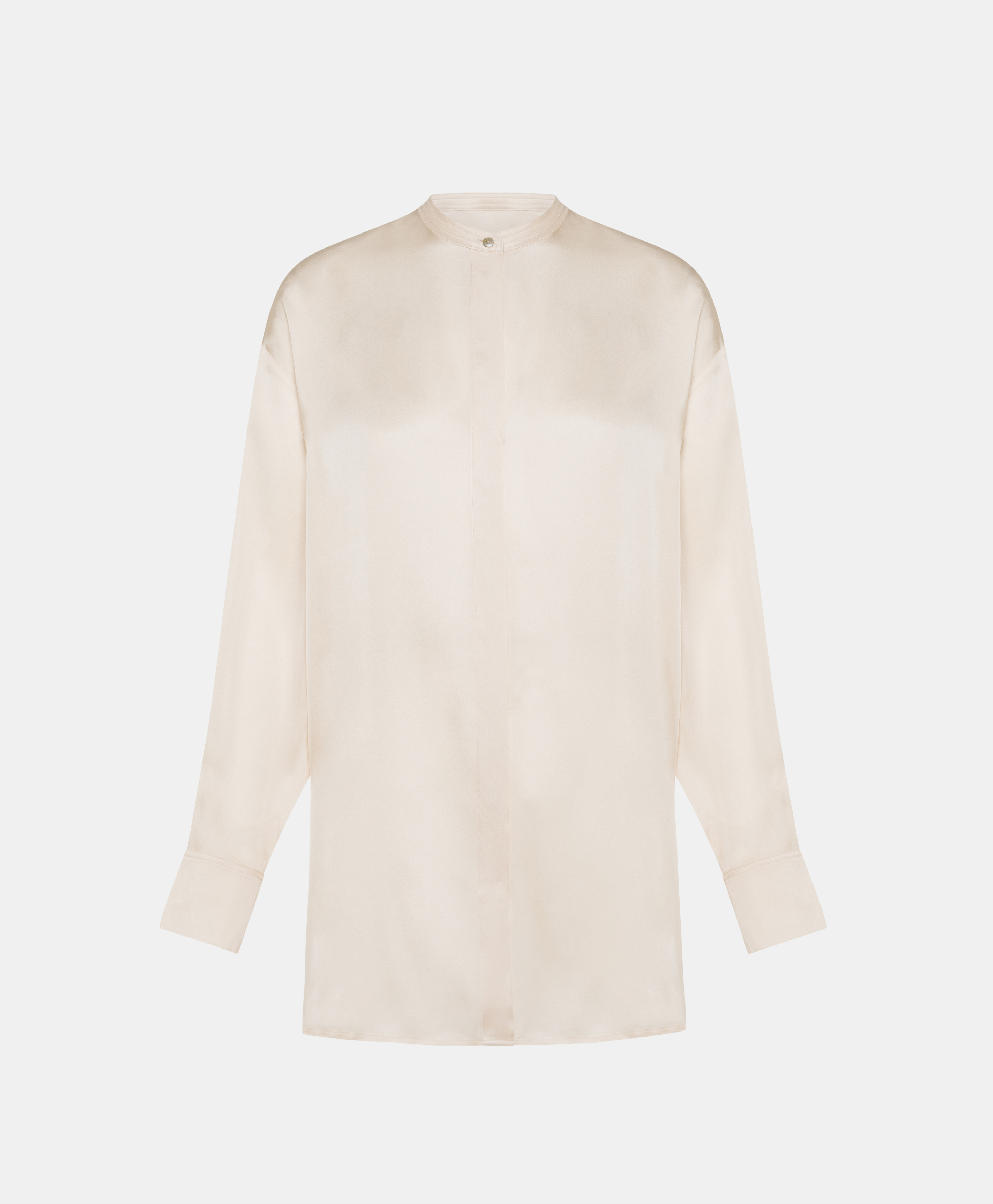 SORA SHIRT IN WASHED SILK - CREAM - Momonì