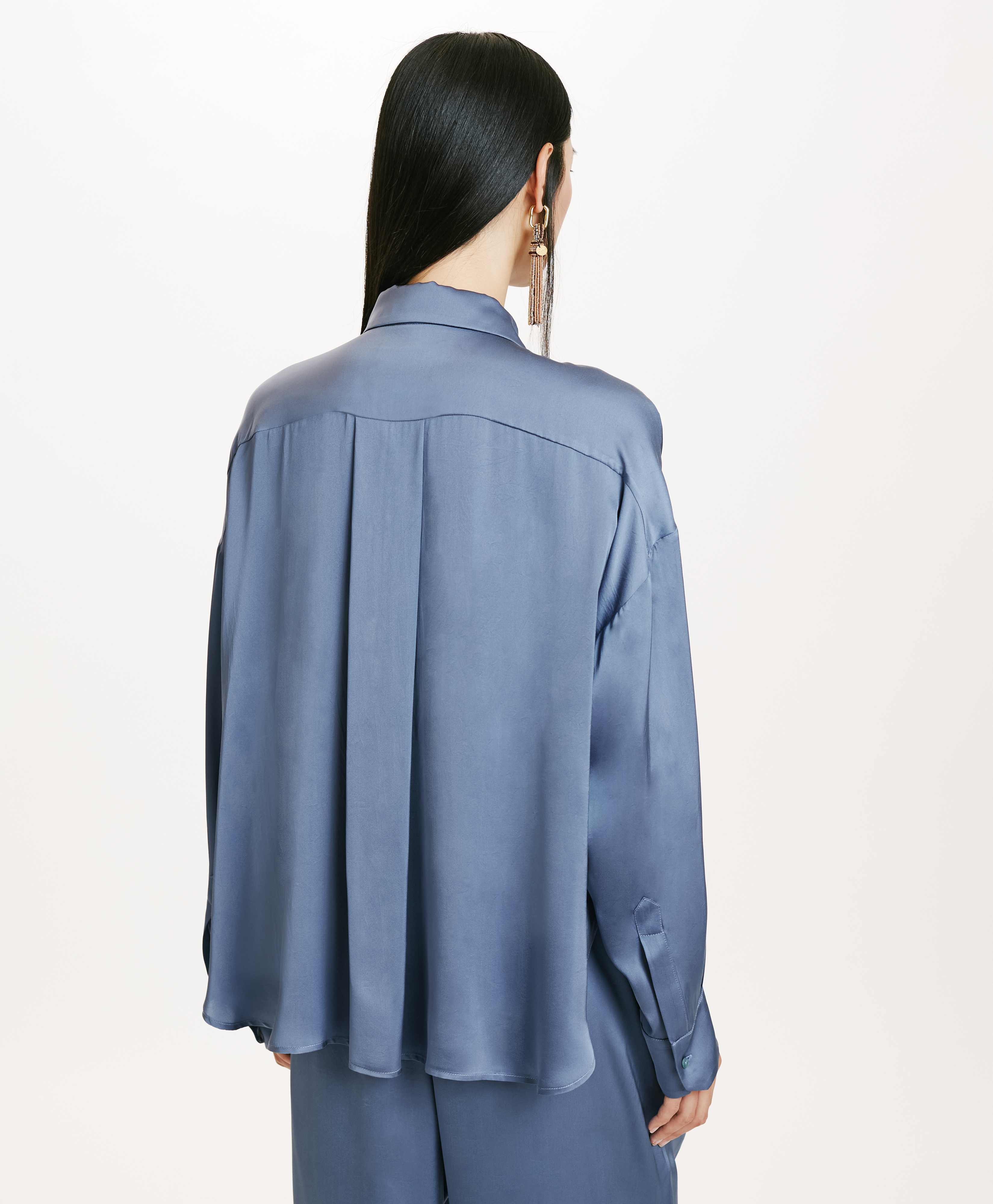 FUJITA SHIRT IN WASHED SILK - SUGAR PAPER - Momonì