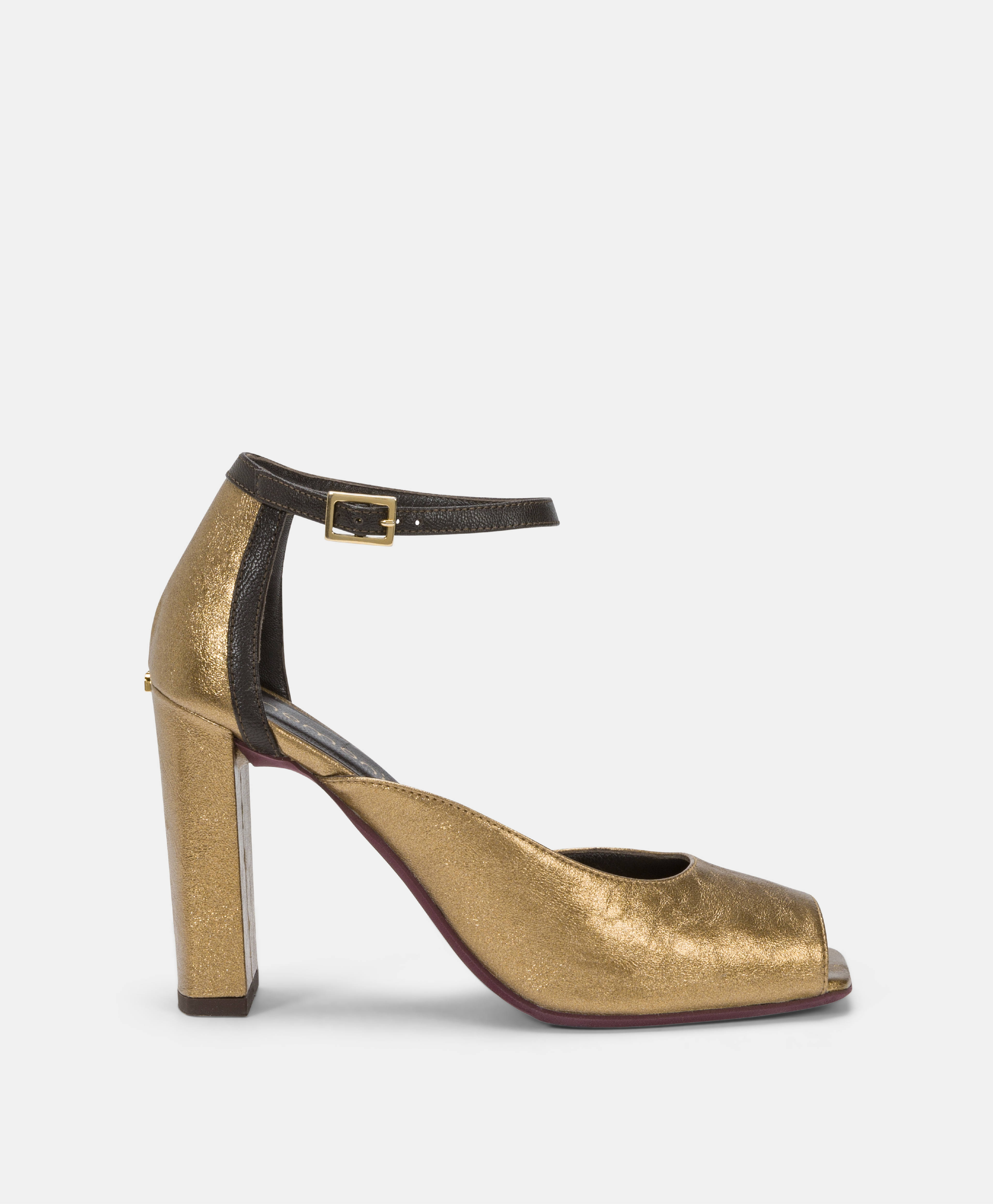 AJISAI SHOES INLAMINATED ECO-LEATHER - GOLD - Momonì