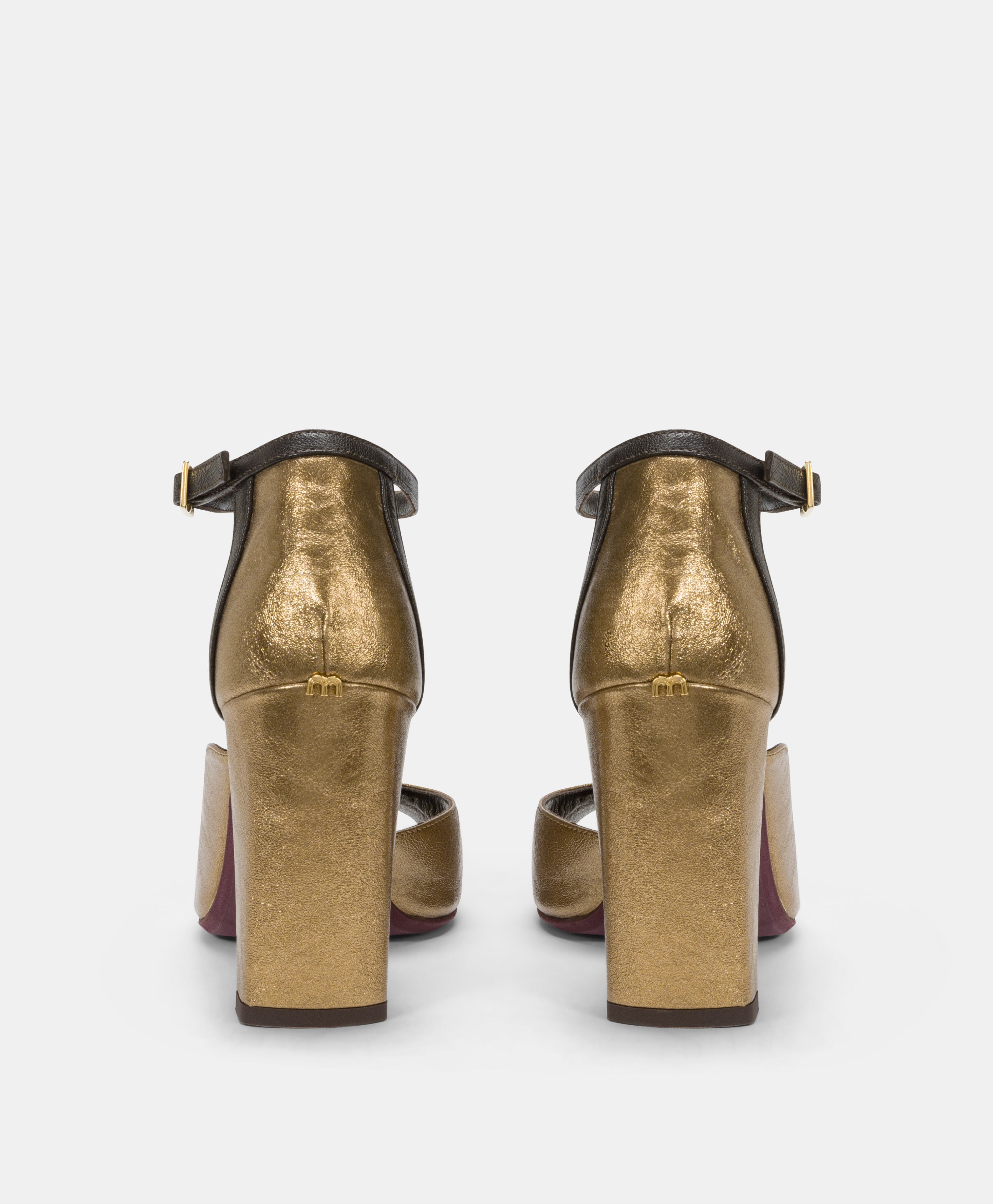 AJISAI SHOES INLAMINATED ECO-LEATHER - GOLD - Momonì