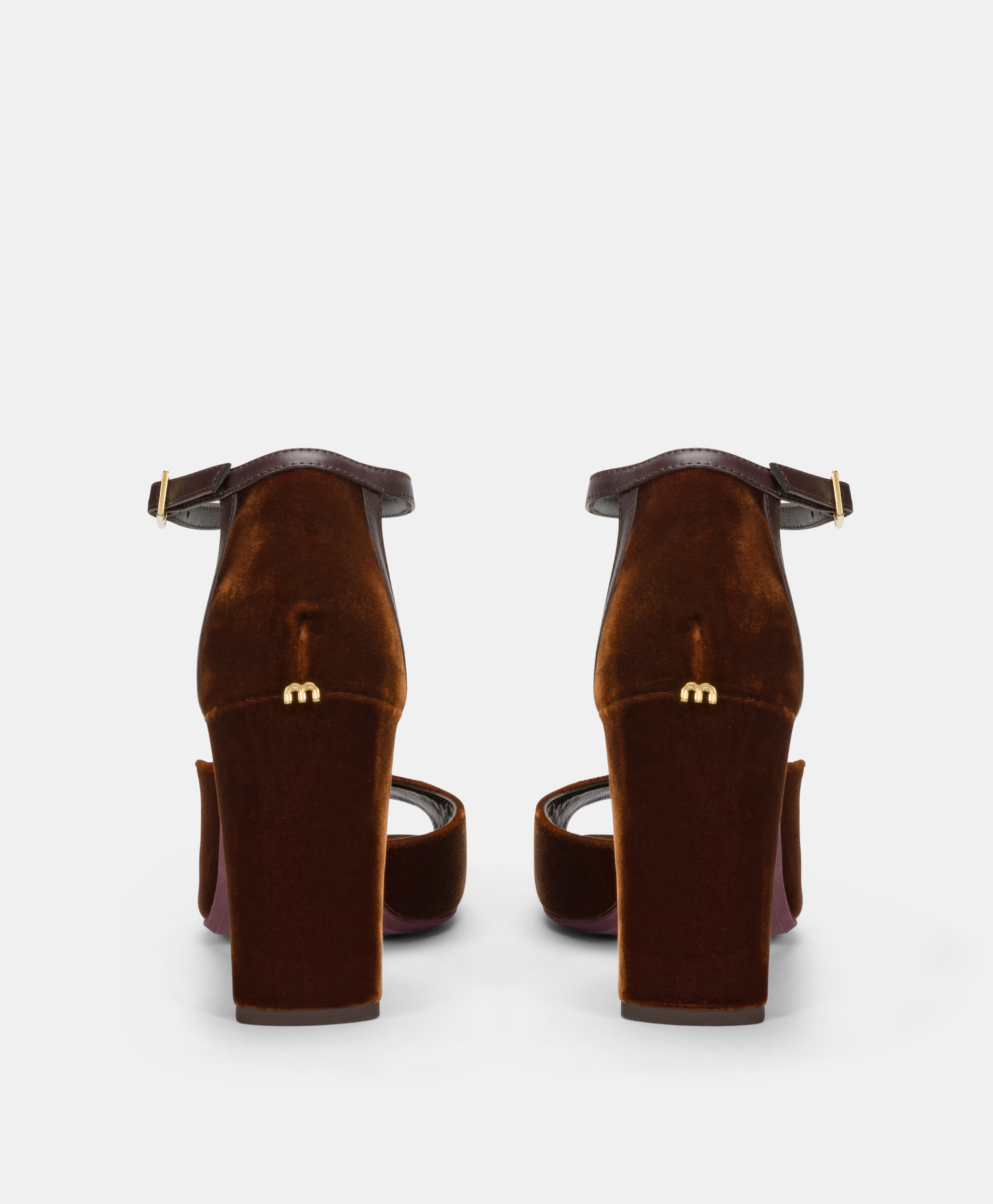 AJISAI SHOES IN SMOOTH VELVET - LEATHER - Momonì