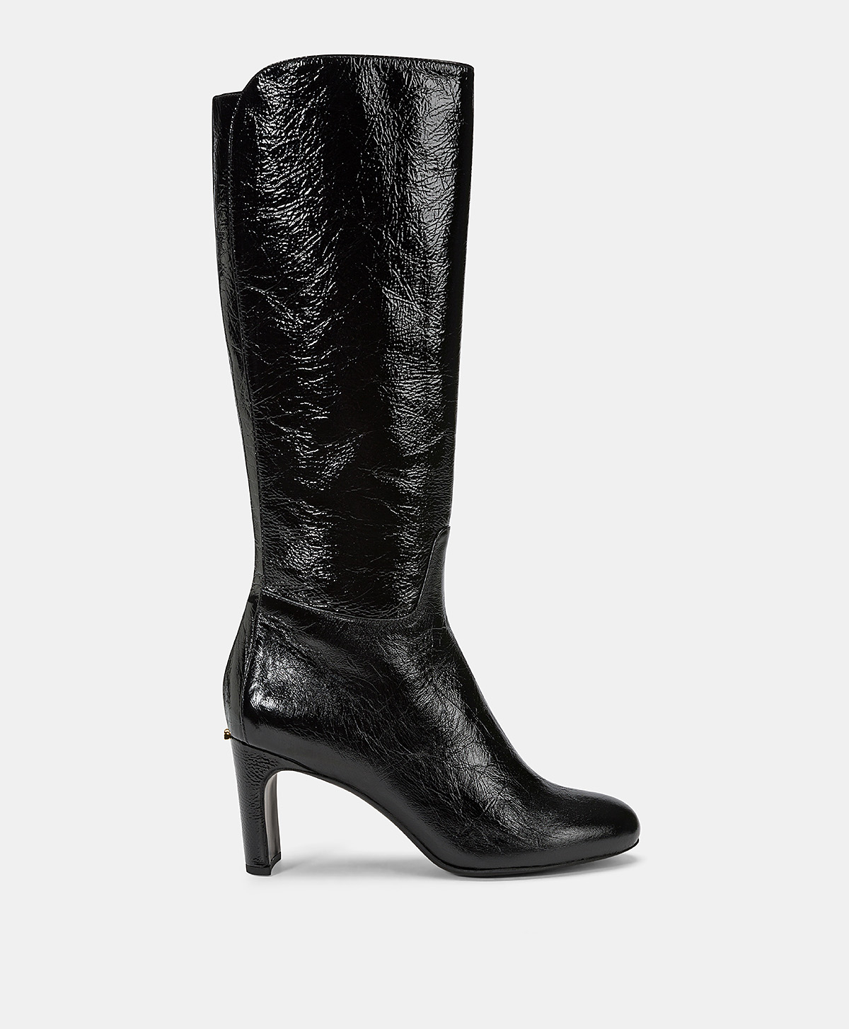 REIKO BOOTS IN NAPLAK LEATHER - BLACK - Momonì