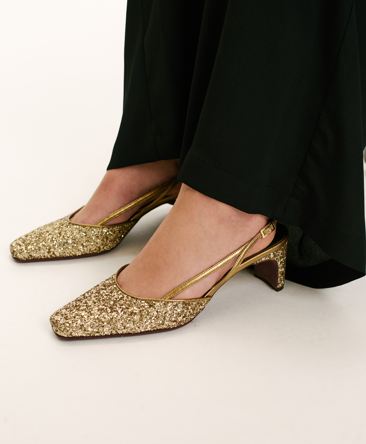 TOKYO SHOES IN GLITTER - GOLD - Momonì