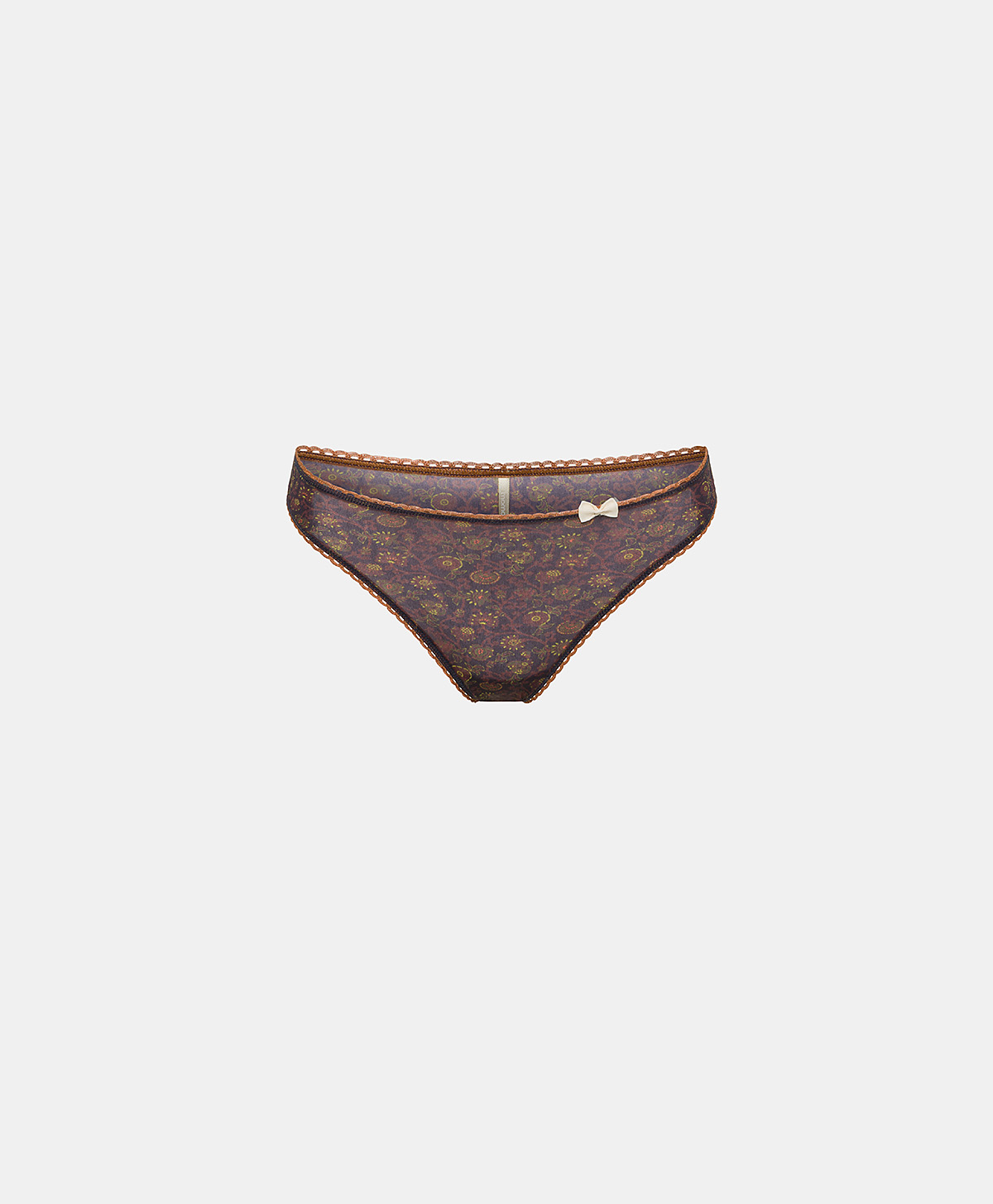 ARCA KNICKERS IN PRINTED NYLON - BLUE/ORANGE - Momonì