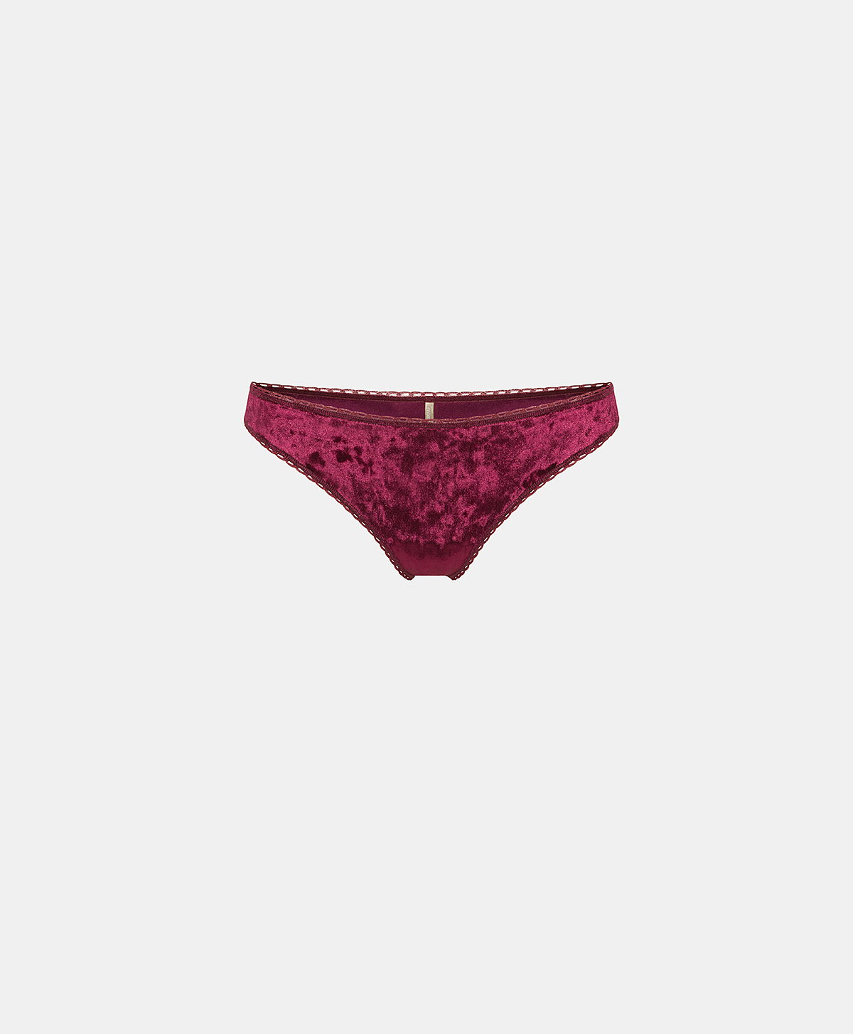 ARCA KNICKERS IN STRETCH VELVET - BORDEAUX - Momonì