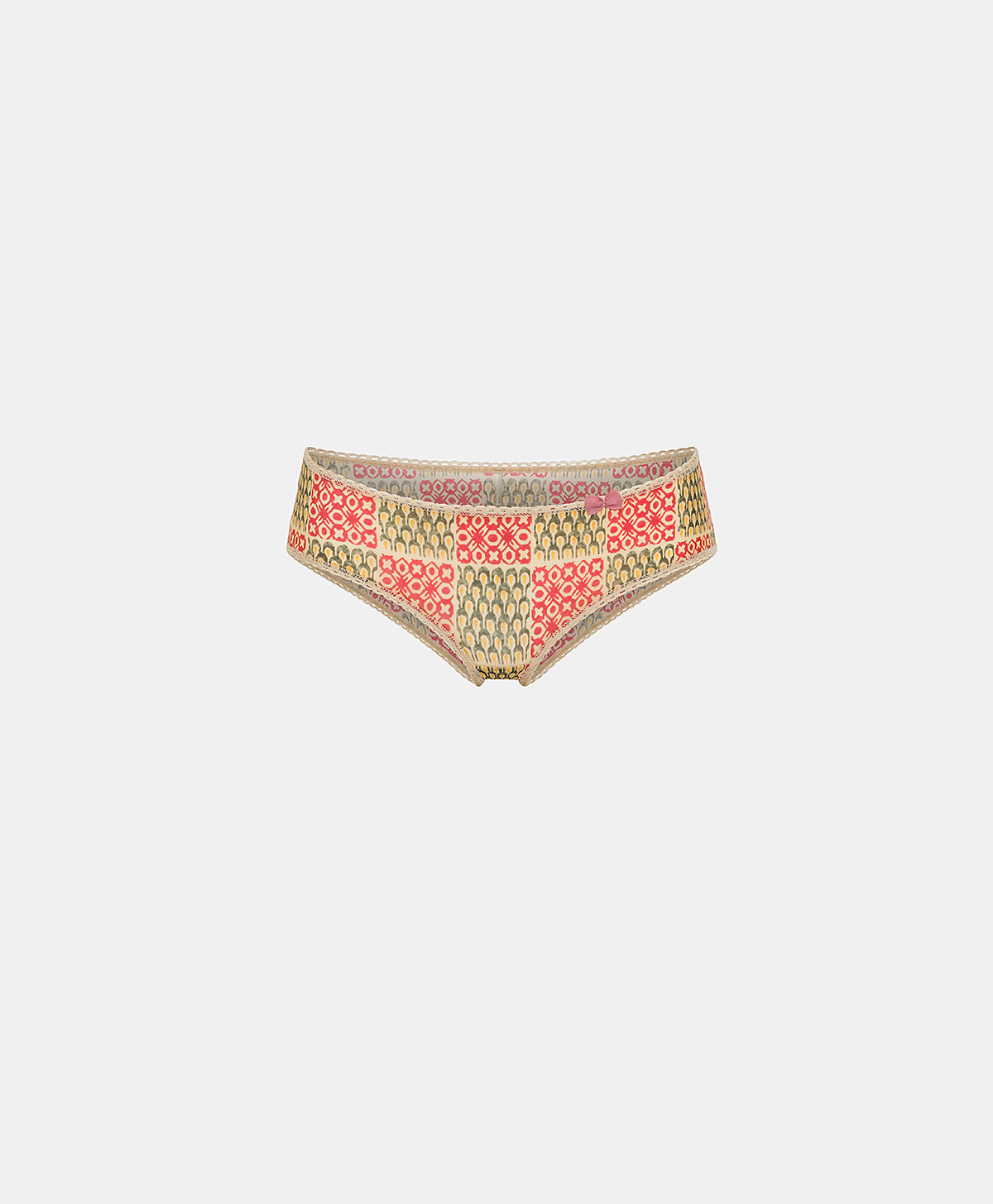 AMACA KNICKERS IN PRINTED NYLON - ARMY/CORAL - Momonì