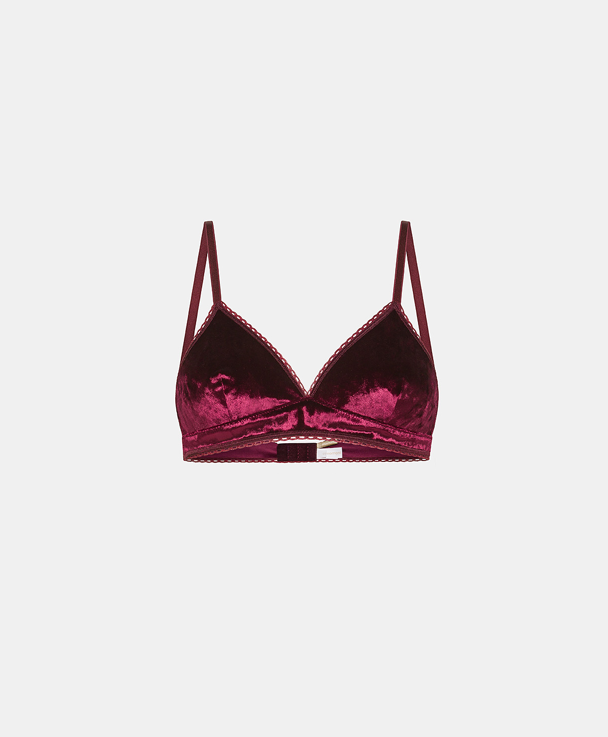 TUTU BRA IN STRETCH VELVET - BORDEAUX - Momonì