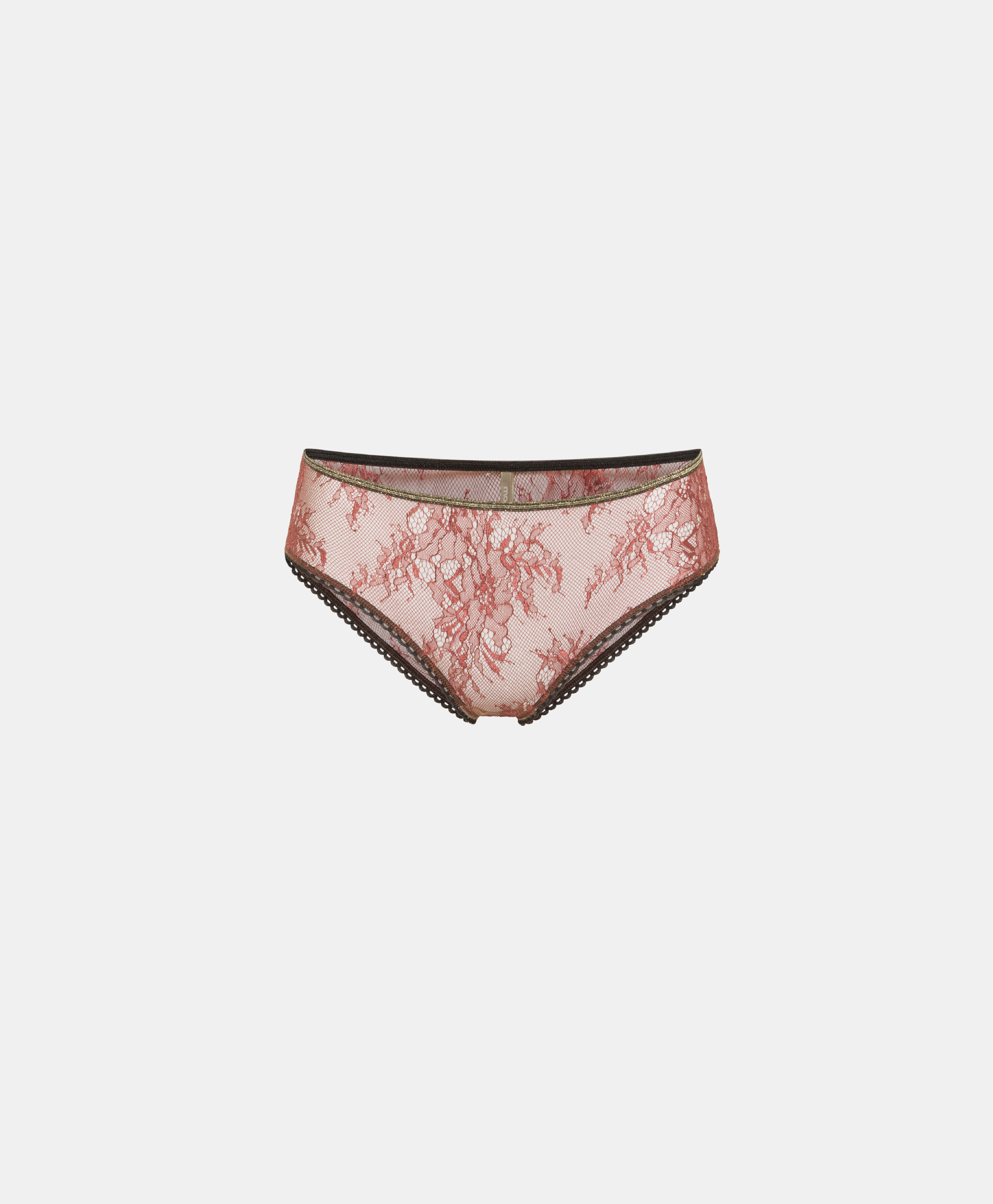 AYAME KNICKERS IN LACE - RUST - Momonì
