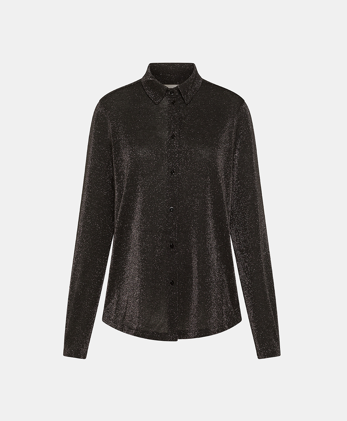 MEUDON SHIRT IN JERSEY LUREX - CHARCOAL GRAY - Momonì