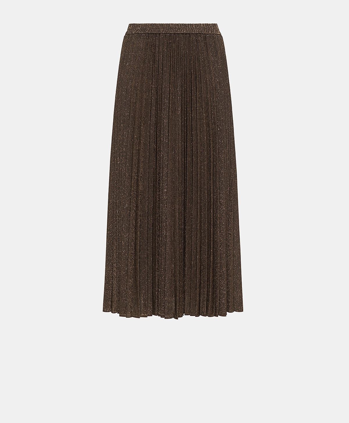 EMI SKIRT IN JERSEY LUREX - COPPER - Momonì