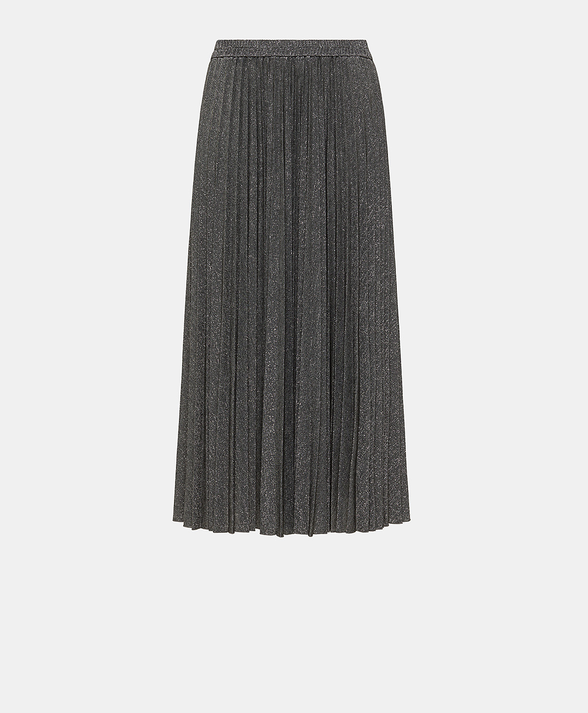 EMI SKIRT IN JERSEY LUREX - DARK GREY - Momonì