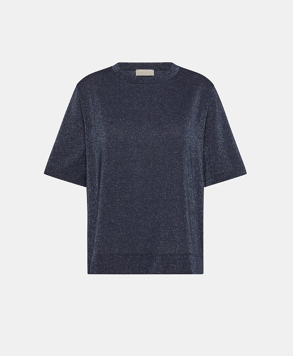 IORA TSHIRT IN JERSEY LUREX - DENIM - Momonì