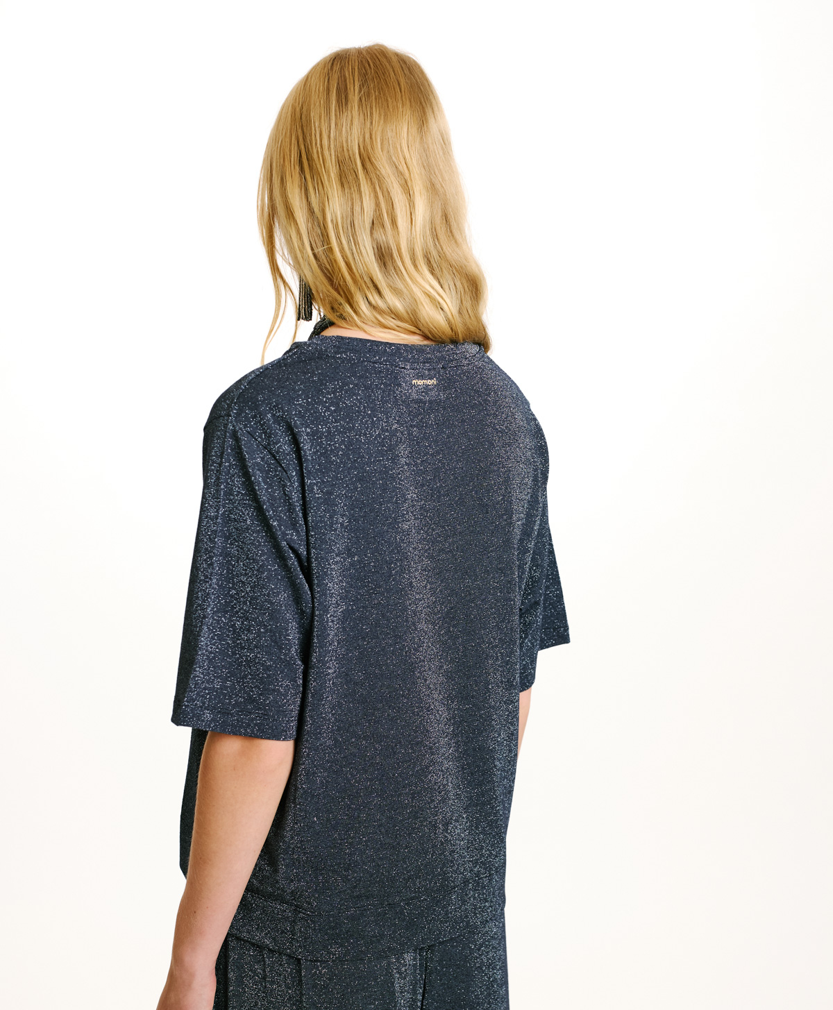 TSHIRT IORA IN JERSEY LUREX -DENIM - Momonì