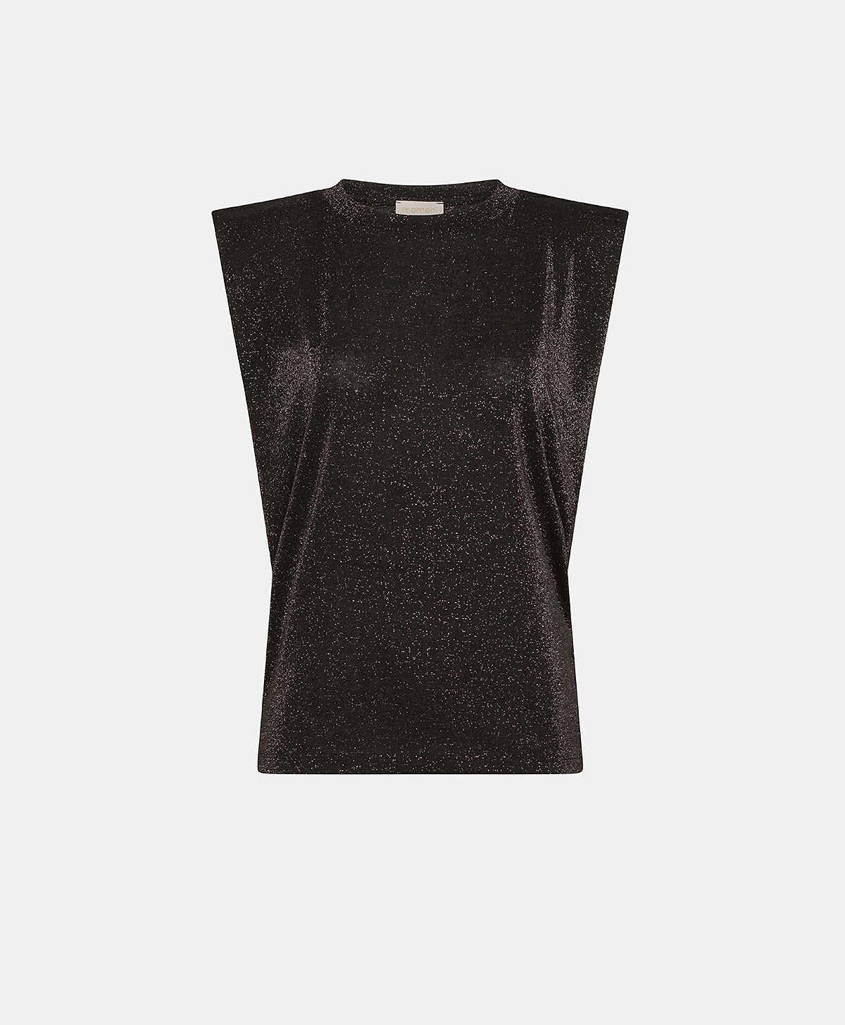 ENNA TSHIRT IN JERSEY LUREX - CHARCOAL GRAY - Momonì