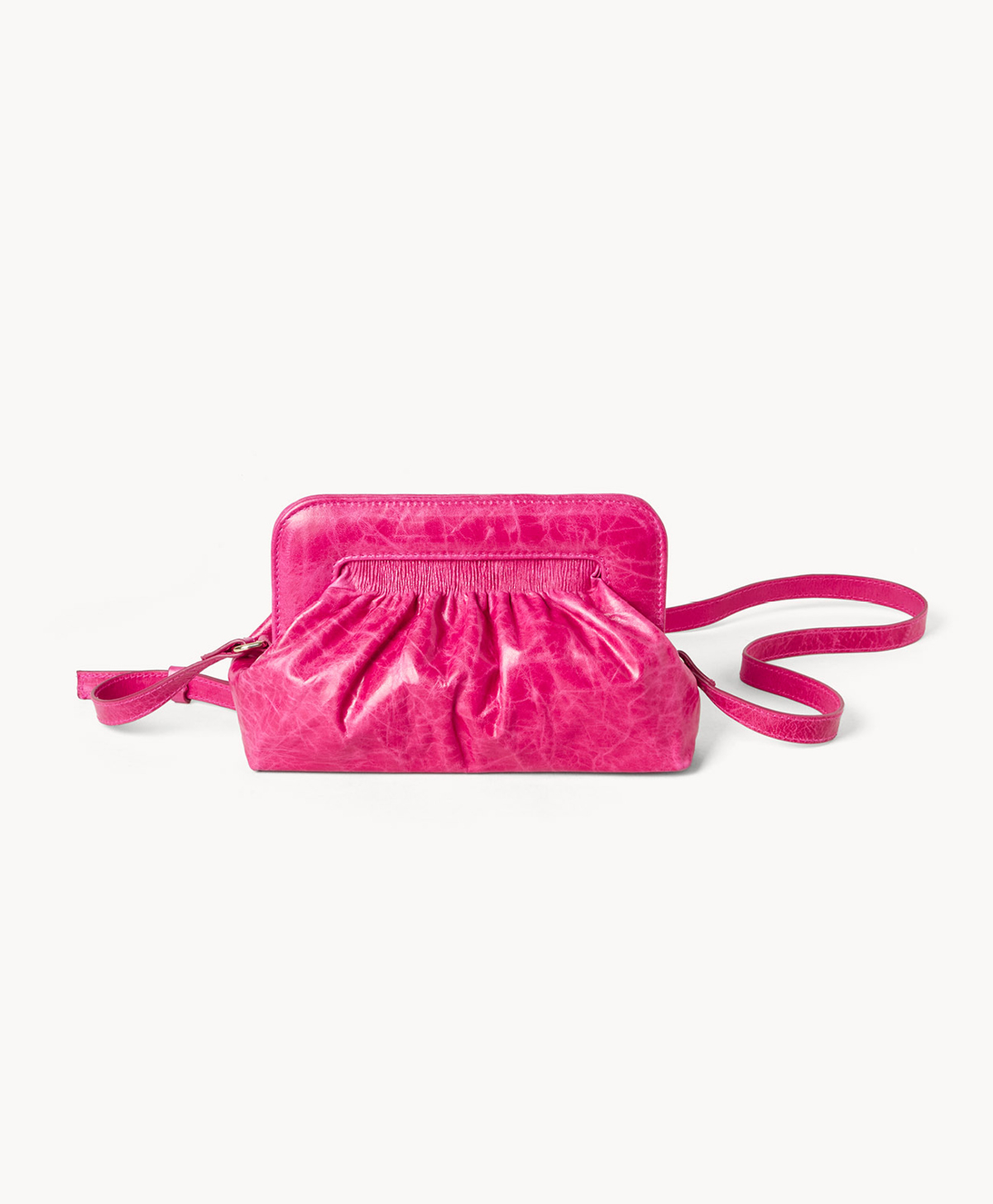 POCHETTE GREELEY IN PELLE - FUCSIA - Momonì