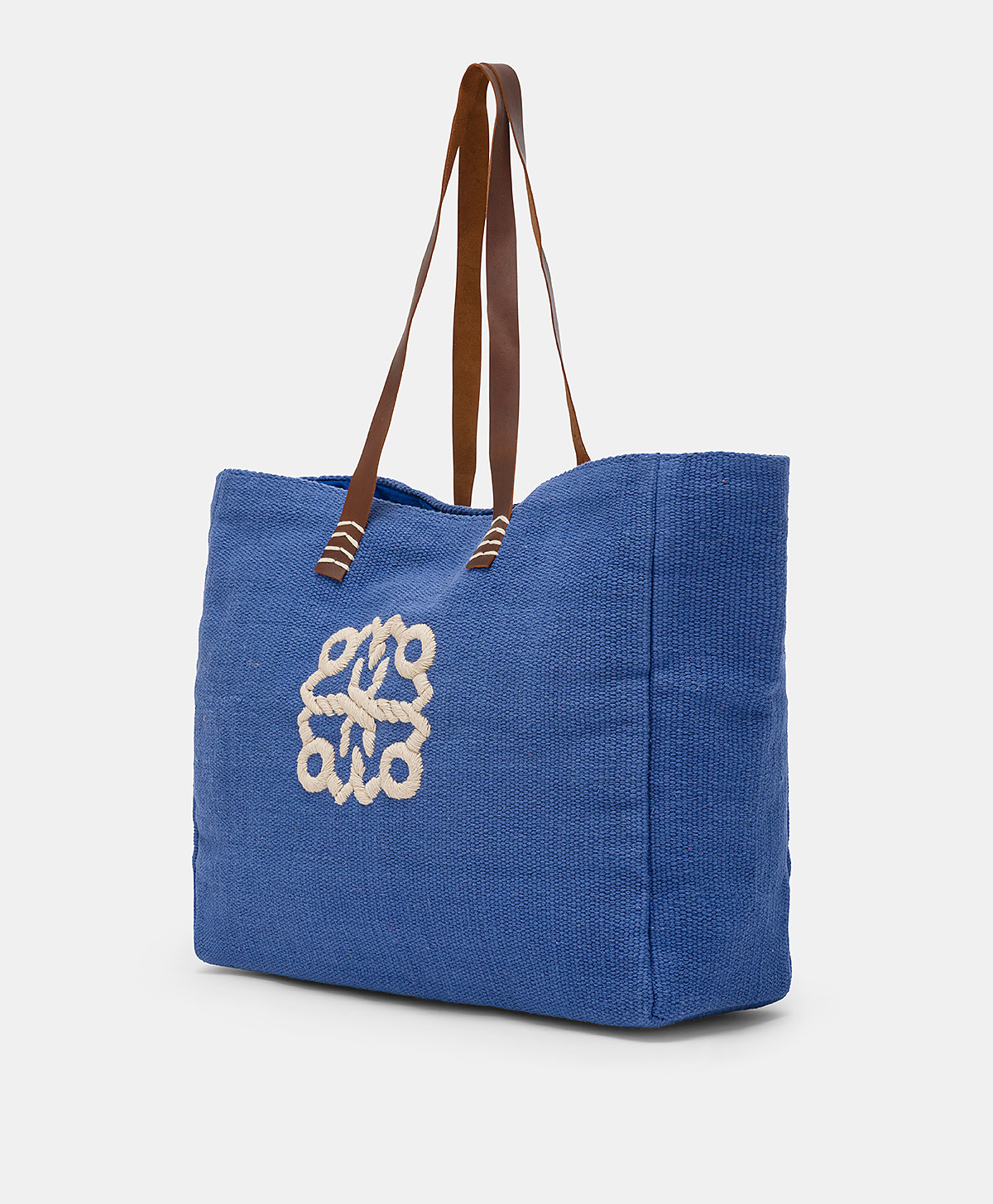 PARAGUAN BAG IN EMBROIDERED CANVAS - BLUE - Momonì