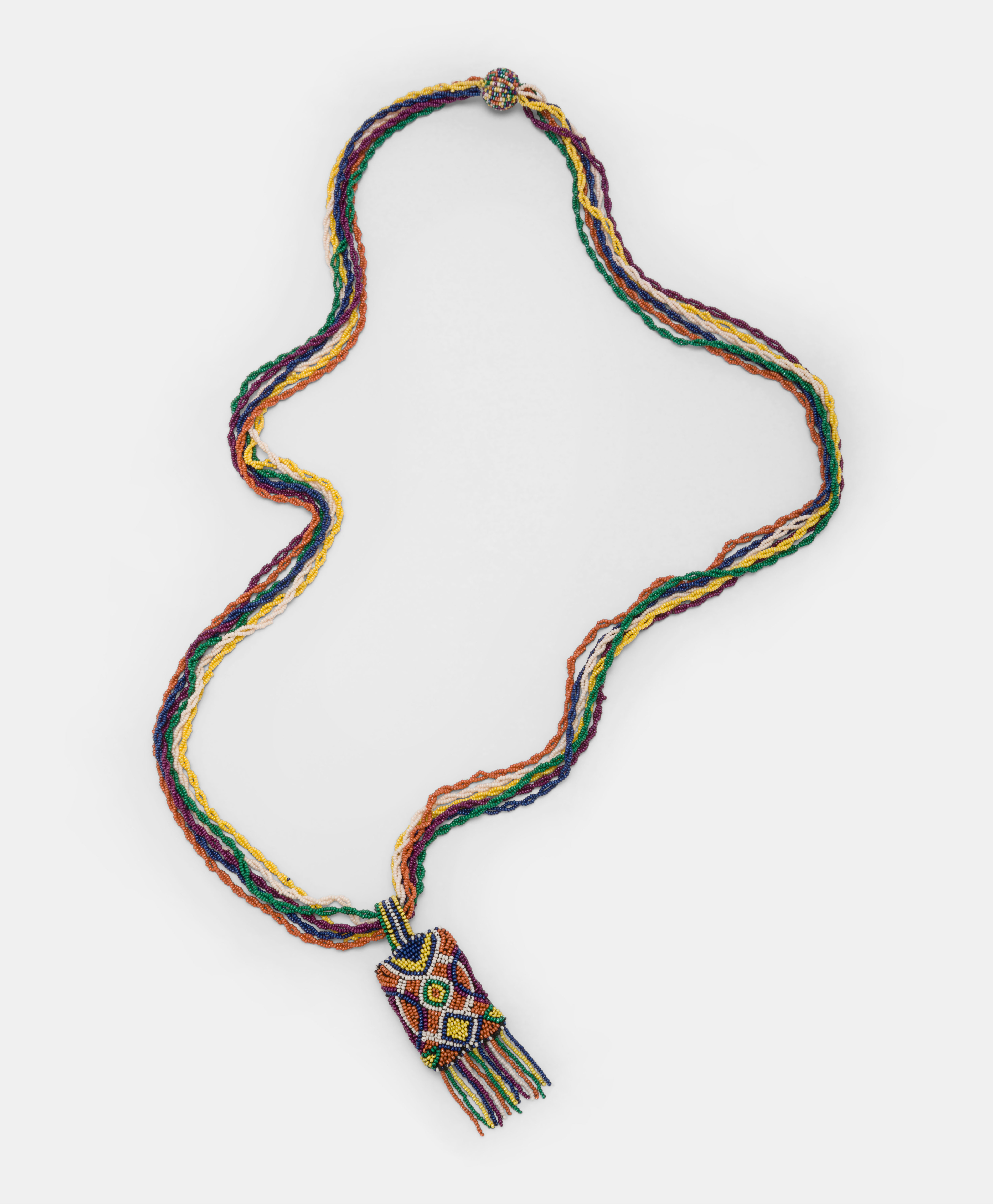 VIDRIER NECKLACE WITH BEADS - GREEN/MULTICOLOR - Momonì
