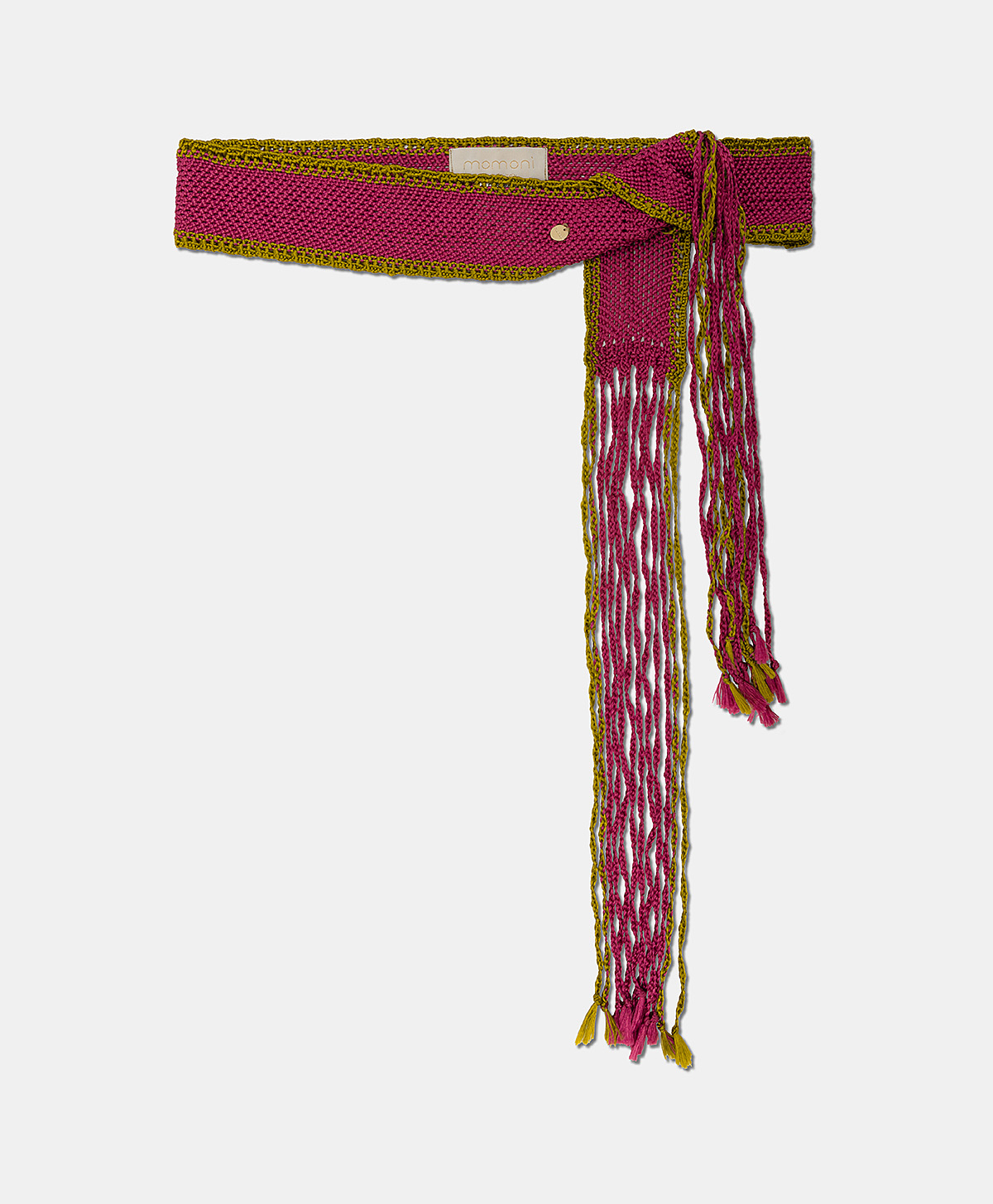 MILLOR BELT WITH FRINGE - CYCLAMEN/LIME - Momonì