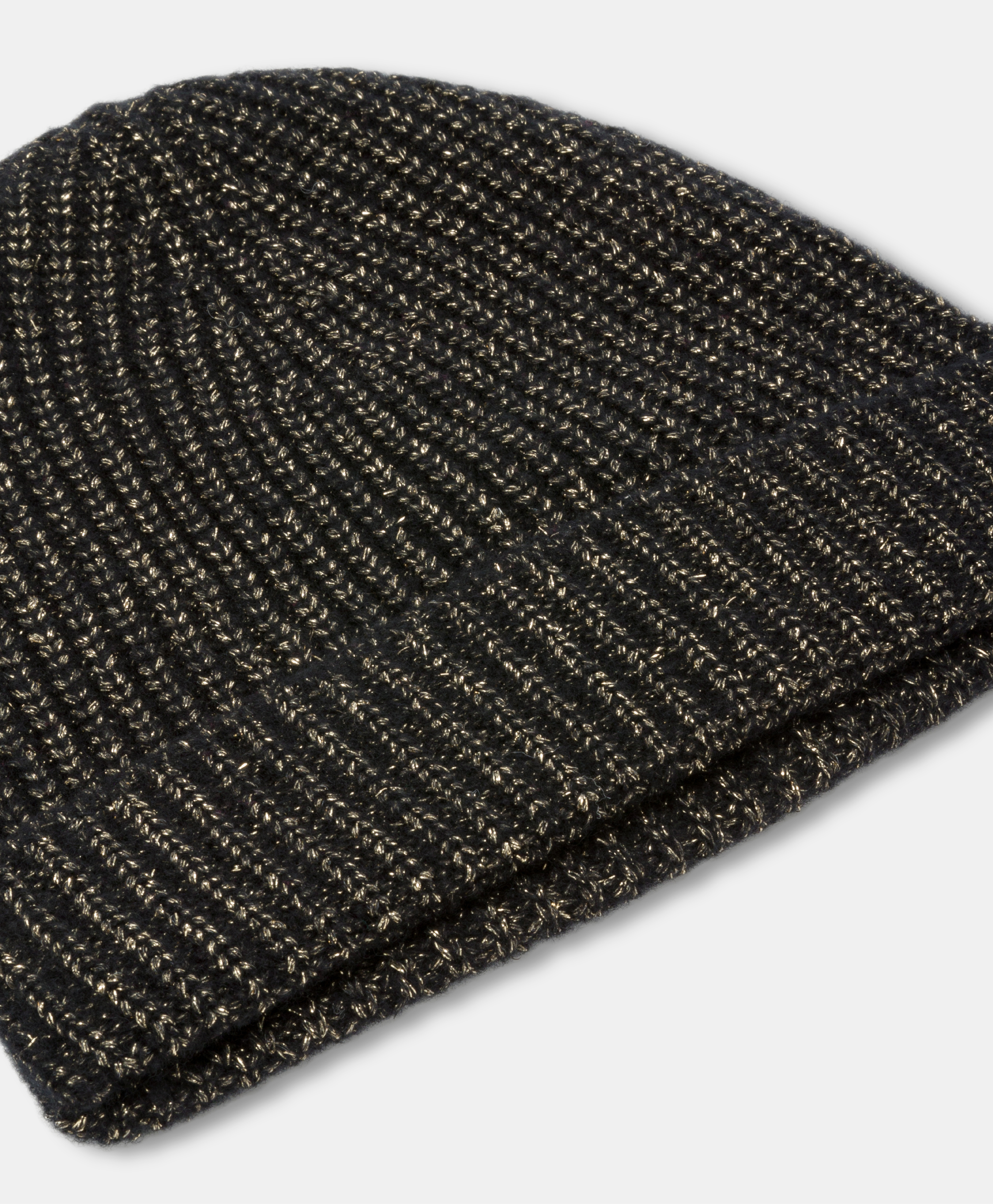 CAPPELLO ZIGOLO PUNTO PIZZO LUREX-NERO - Momonì