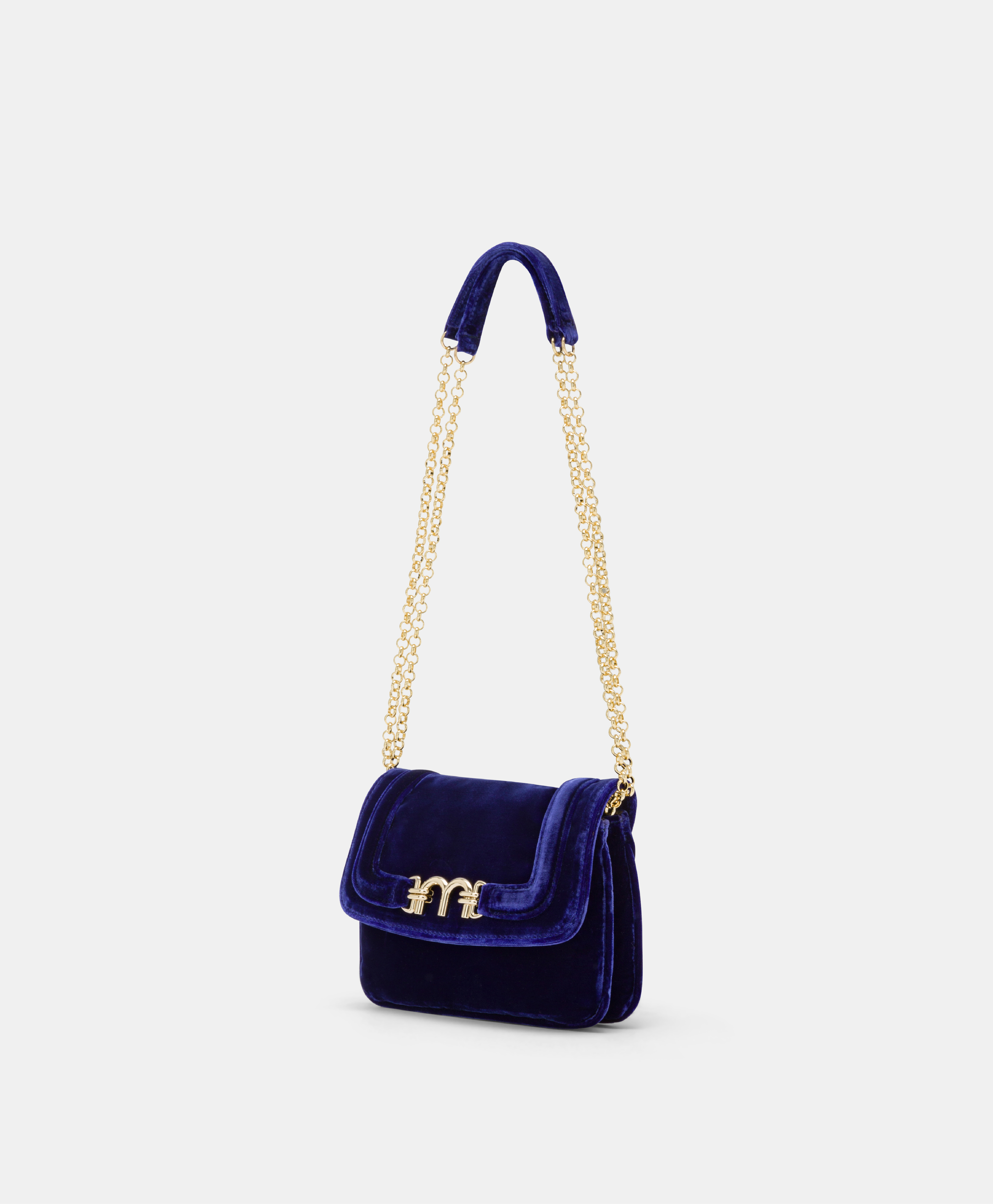 MOMONI MIMI' FLORE BAG IN SMOOTH VELVET - LAVENDER - Momonì