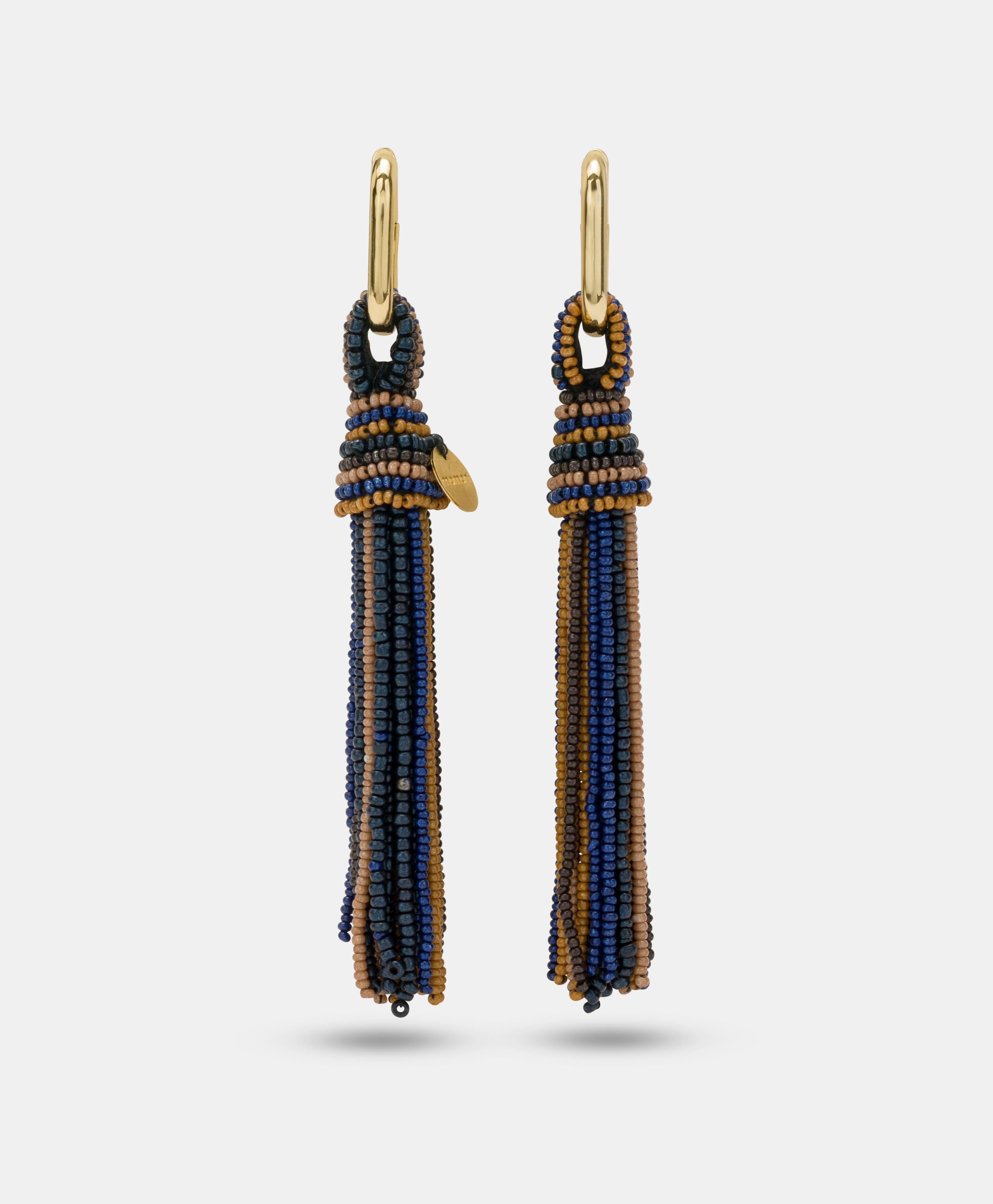 TEMAKI EARRINGS WITH BEADS - NBLUE MULTICOLOR - Momonì