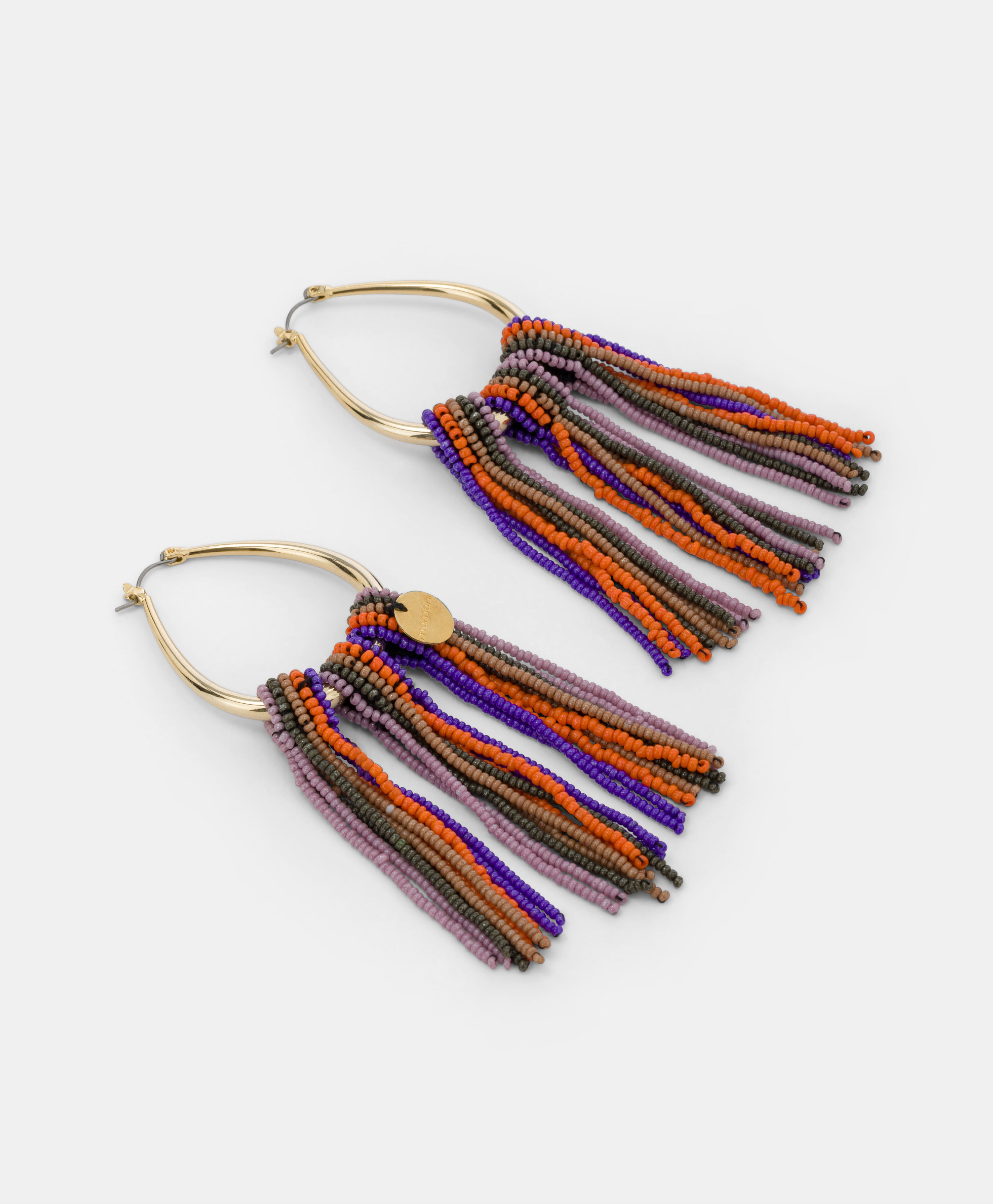 CHABANA EARRINGS WITH BEADS - MULTICOLOR VIOLET - Momonì