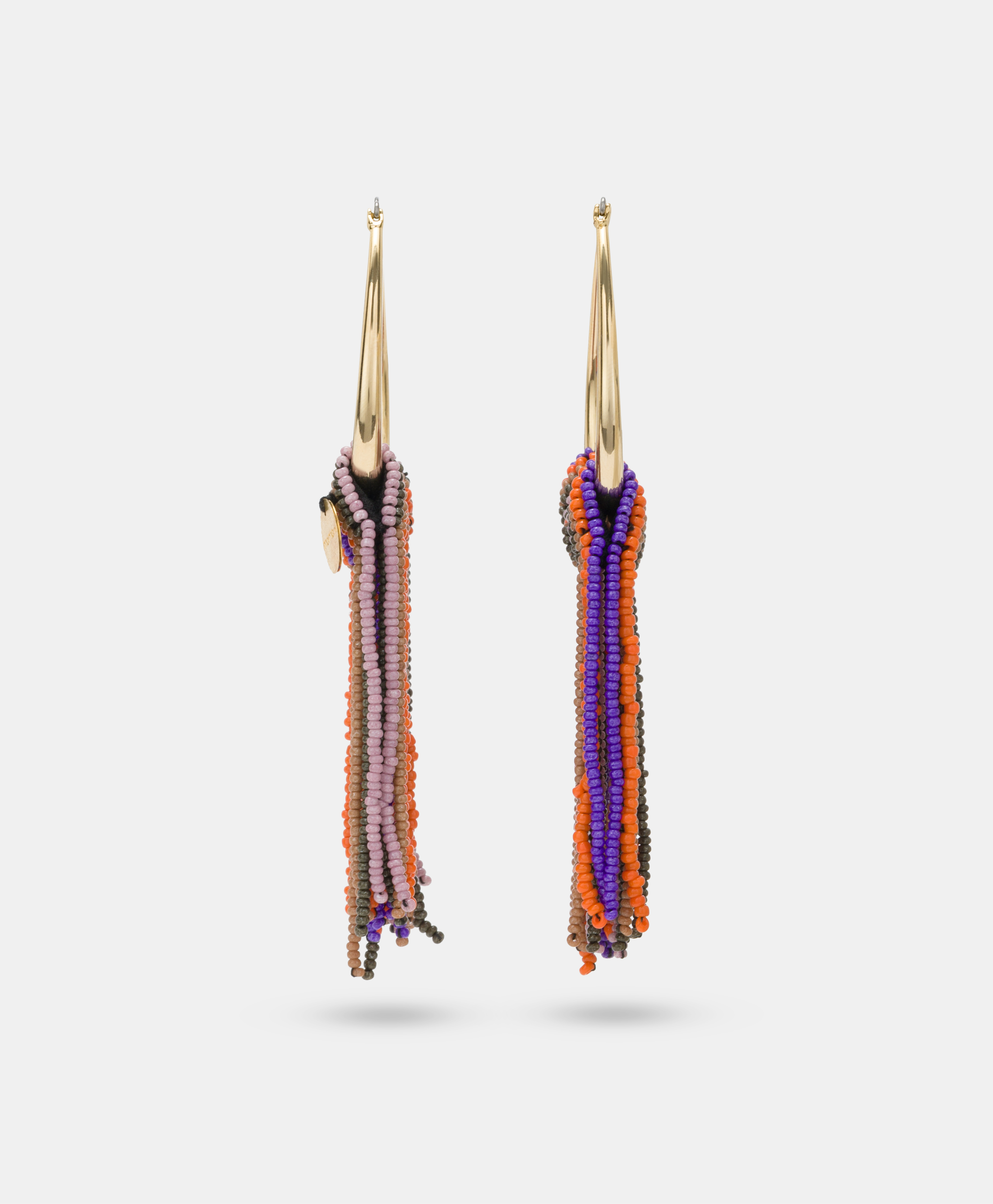 CHABANA EARRINGS WITH BEADS - MULTICOLOR VIOLET - Momonì