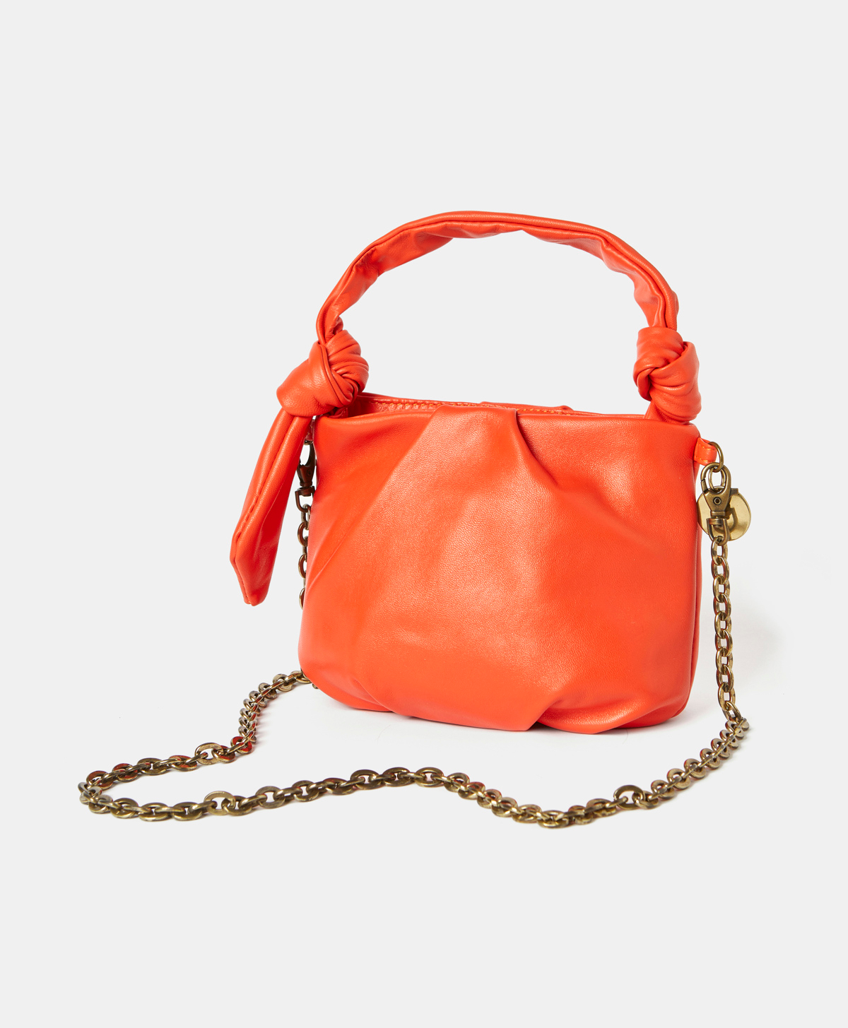 PETIT MADELEINE BAG IN NAPPA LEATHER - CORAL - Momonì