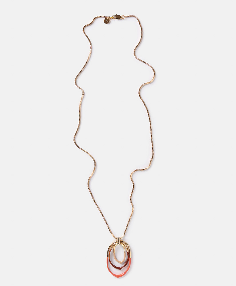 BARBRA DIP-DYED NECKLACE - MULTICOLOR CORAL - Momonì